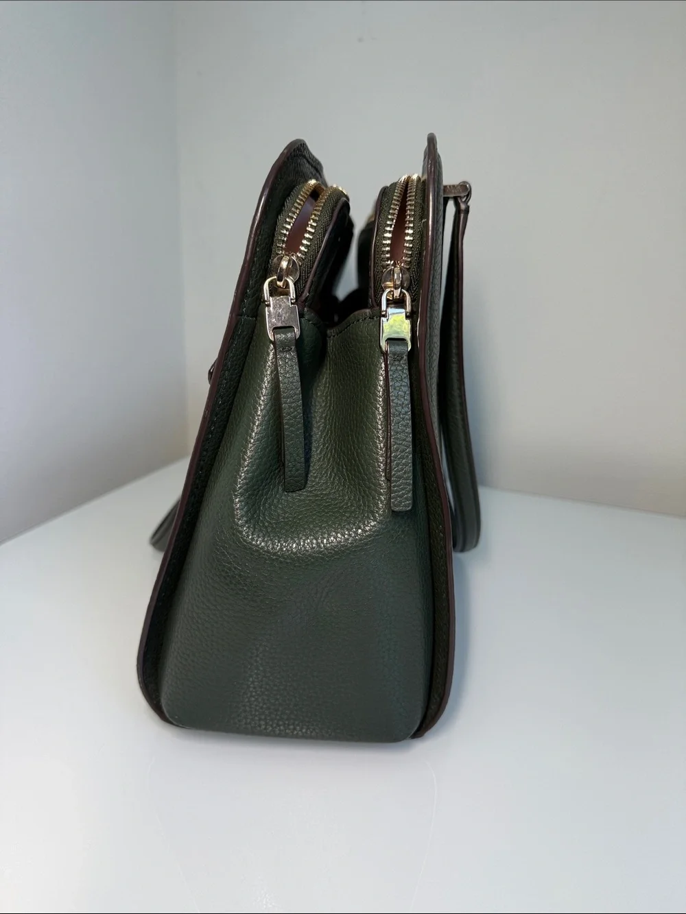 Kate Spade New York Polly Large Work Tote in Deep Evergreen Excellent Condition!